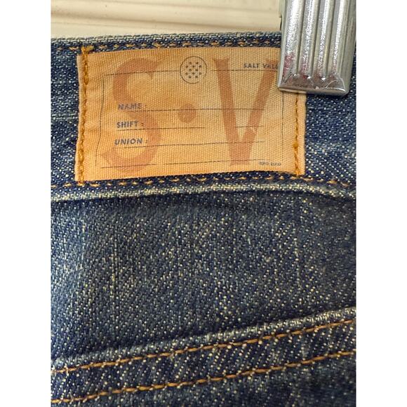 Salt Valley Jeans 32 Distressed Grunge Revival Street Style Denim - Picture 4 of 10